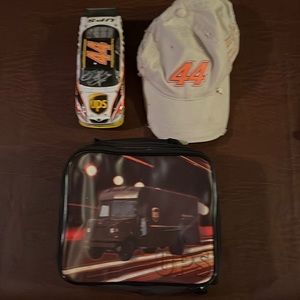 UPS bundle! Dale Jarrett’s #44 hat, metal NASCAR model and lunchbox